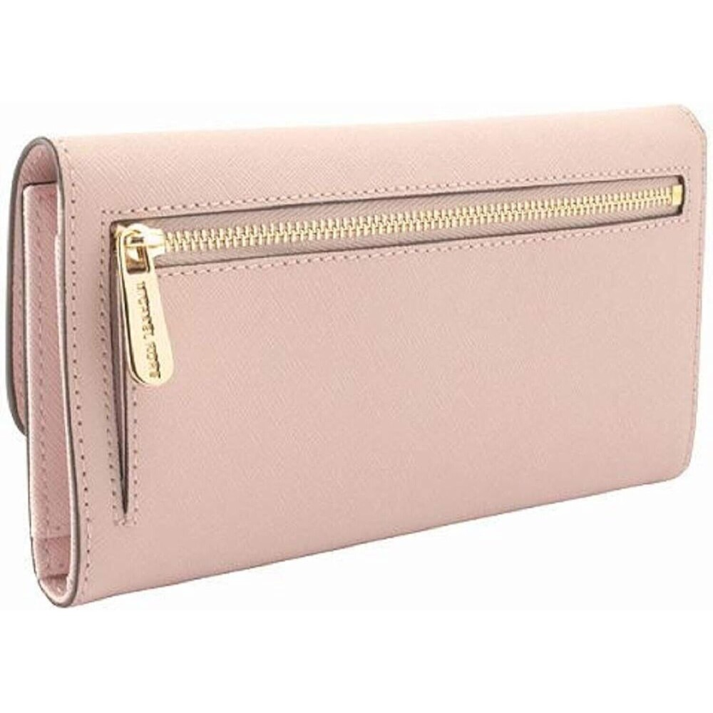 2 Pcs -Michael Kors Nicole In Powder Blush AND Jet Set Trifold Wallet In Blossom - Picture 4 of 8